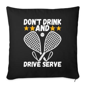 Racquetball Racquetball Player - Sofa pillowcase 17,3'' x 17,3'' (45 x 45 cm) - black - Front