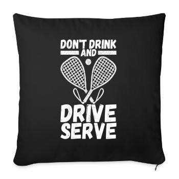 Racquetball Racquetball Player - Sofa pillowcase 17,3'' x 17,3'' (45 x 45 cm) - black - Front