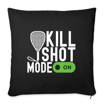 Racquetball Racquetball Player - Sofa pillowcase 17,3'' x 17,3'' (45 x 45 cm) - black - Front