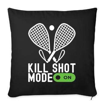 Racquetball Racquetball Player - Sofa pillowcase 17,3'' x 17,3'' (45 x 45 cm) - black - Front