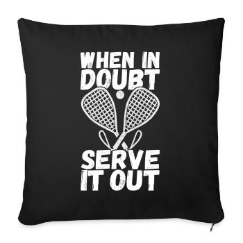 Racquetball Racquetball Player - Sofa pillowcase 17,3'' x 17,3'' (45 x 45 cm) - black - Front