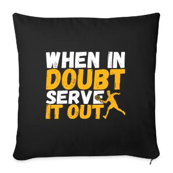 Racquetball Racquetball Player - Sofa pillowcase 17,3'' x 17,3'' (45 x 45 cm) - black - Front