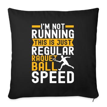 Racquetball Racquetball Player - Sofa pillowcase 17,3'' x 17,3'' (45 x 45 cm) - black - Front