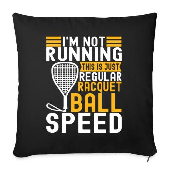Racquetball Racquetball Player - Sofa pillowcase 17,3'' x 17,3'' (45 x 45 cm) - black - Front