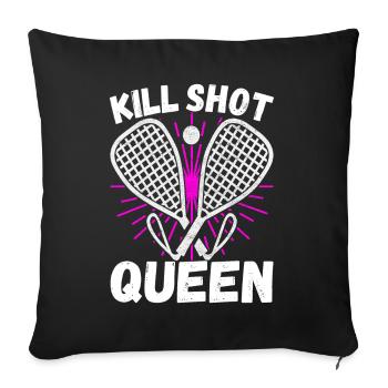 Racquetball Racquetball Player - Sofa pillowcase 17,3'' x 17,3'' (45 x 45 cm) - black - Front