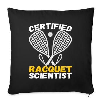 Racquetball Racquetball Player - Sofa pillowcase 17,3'' x 17,3'' (45 x 45 cm) - black - Front