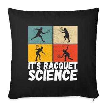 Racquetball Racquetball Player - Sofa pillowcase 17,3'' x 17,3'' (45 x 45 cm) - black - Front