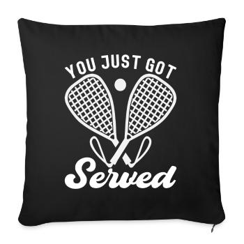Racquetball Racquetball Player - Sofa pillowcase 17,3'' x 17,3'' (45 x 45 cm) - black - Front