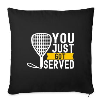 Racquetball Racquetball Player - Sofa pillowcase 17,3'' x 17,3'' (45 x 45 cm) - black - Front