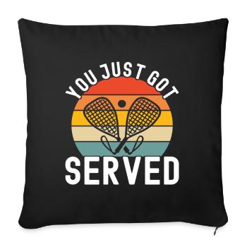 Racquetball Racquetball Player - Sofa pillowcase 17,3'' x 17,3'' (45 x 45 cm) - black - Front