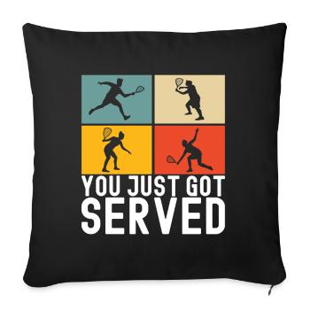 Racquetball Racquetball Player - Sofa pillowcase 17,3'' x 17,3'' (45 x 45 cm) - black - Front
