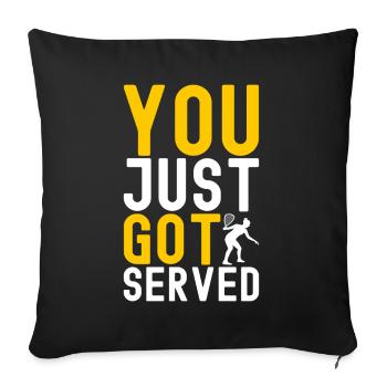 Racquetball Racquetball Player - Sofa pillowcase 17,3'' x 17,3'' (45 x 45 cm) - black - Front