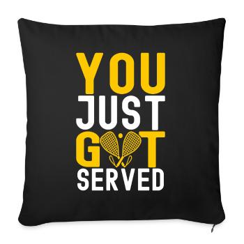 Racquetball Racquetball Player - Sofa pillowcase 17,3'' x 17,3'' (45 x 45 cm) - black - Front