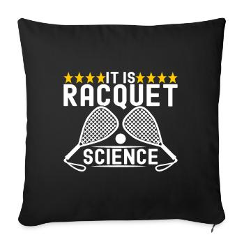 Racquetball Racquetball Player - Sofa pillowcase 17,3'' x 17,3'' (45 x 45 cm) - black - Front