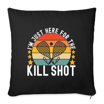 Racquetball Racquetball Player - Sofa pillowcase 17,3'' x 17,3'' (45 x 45 cm) - black - Front