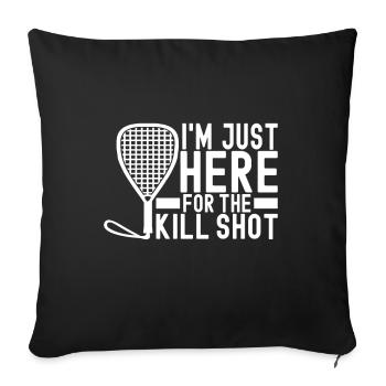 Racquetball Racquetball Player - Sofa pillowcase 17,3'' x 17,3'' (45 x 45 cm) - black - Front