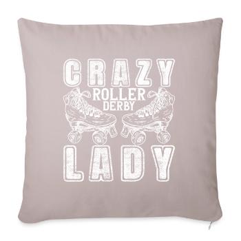 Roller Derby - Sofakissenbezug 45 x 45 cm - helles Taupe - Vorne