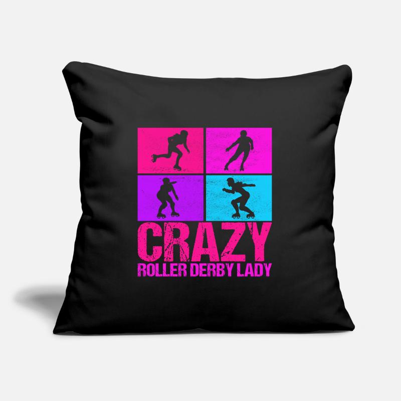 Roller derby Housse de coussin décorative 45 x 45 cm