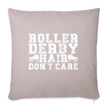 Roller derby - Housse de coussin décorative 45 x 45 cm - taupe clair - Devant