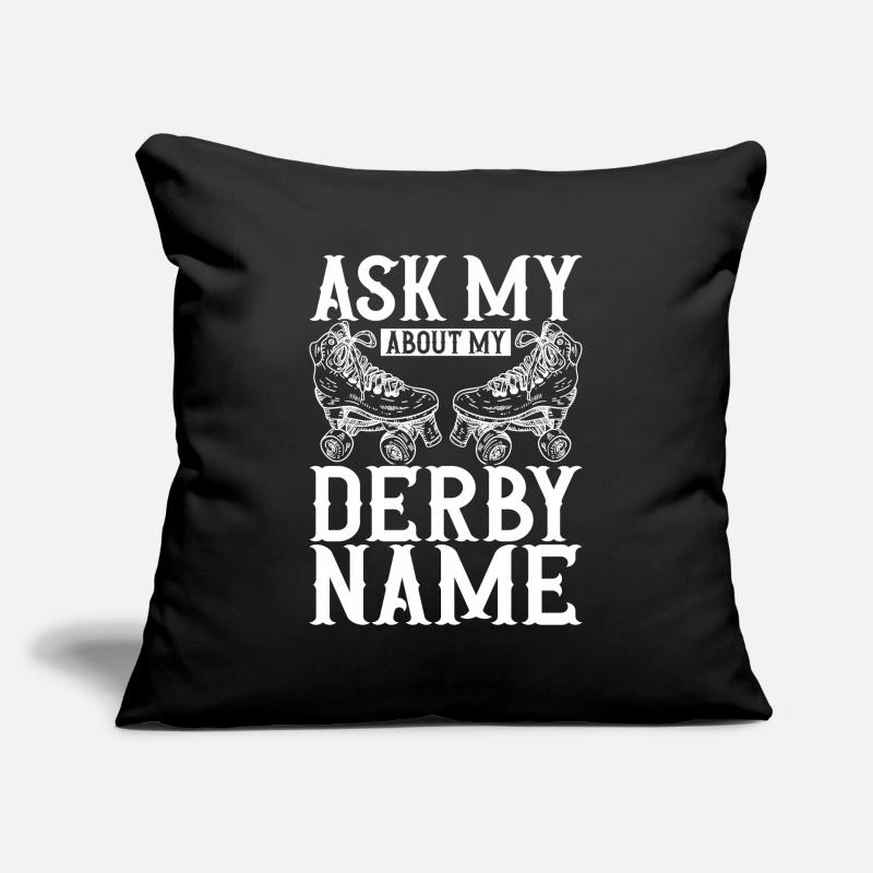 Roller derby Housse de coussin décorative 45 x 45 cm