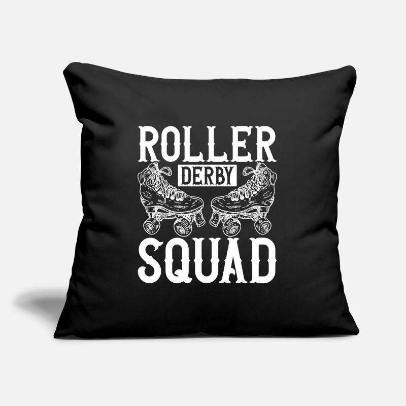 Roller derby Housse de coussin décorative 45 x 45 cm