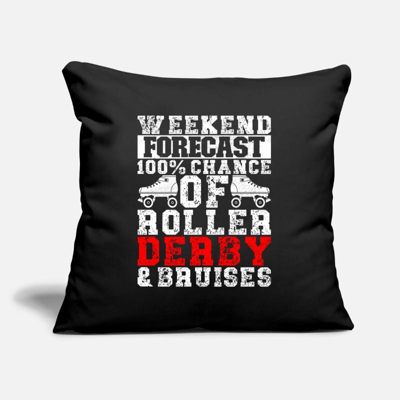 Roller derby Housse de coussin décorative 45 x 45 cm