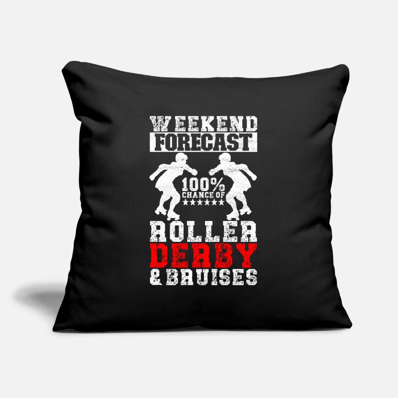 Roller derby Housse de coussin décorative 45 x 45 cm
