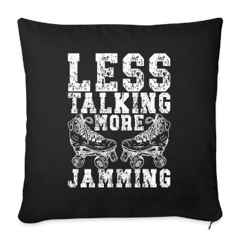 Roller derby - Sofa pillowcase 17,3'' x 17,3'' (45 x 45 cm) - black - Front