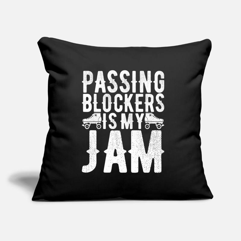 Roller derby Housse de coussin décorative 45 x 45 cm