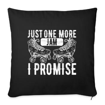Roller derby - Sofa pillowcase 17,3'' x 17,3'' (45 x 45 cm) - black - Front