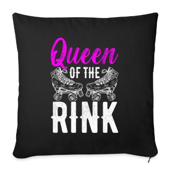 Roller derby - Sofa pillowcase 17,3'' x 17,3'' (45 x 45 cm) - black - Front