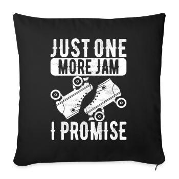 Roller derby - Sofa pillowcase 17,3'' x 17,3'' (45 x 45 cm) - black - Front