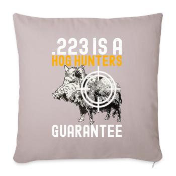 Hunters Wild Boar Hunting - Sofa pillowcase 17,3'' x 17,3'' (45 x 45 cm) - light taupe - Front
