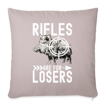 Hunters Wild Boar Hunting - Sofa pillowcase 17,3'' x 17,3'' (45 x 45 cm) - light taupe - Front