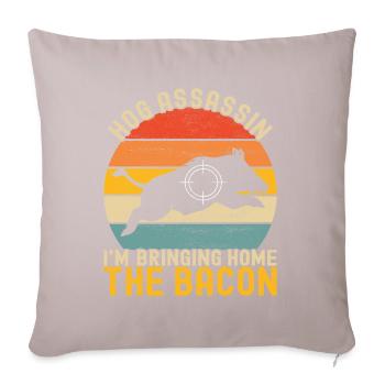 Hunters Wild Boar Hunting - Sofa pillowcase 17,3'' x 17,3'' (45 x 45 cm) - light taupe - Front