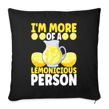 Stand de limonade Lemonade - Housse de coussin décorative 45 x 45 cm - noir - Devant