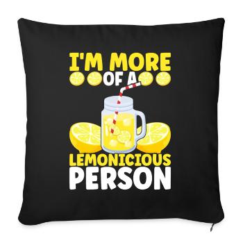 Lemonade Lemonade stand - Sofa pillowcase 17,3'' x 17,3'' (45 x 45 cm) - black - Front
