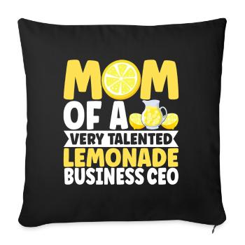 Lemonade Lemonade stand - Sofa pillowcase 17,3'' x 17,3'' (45 x 45 cm) - black - Front