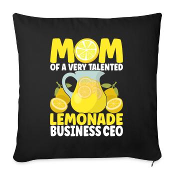Lemonade Lemonade stand - Sofa pillowcase 17,3'' x 17,3'' (45 x 45 cm) - black - Front