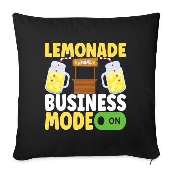 Lemonade Lemonade stand - Sofa pillowcase 17,3'' x 17,3'' (45 x 45 cm) - black - Front