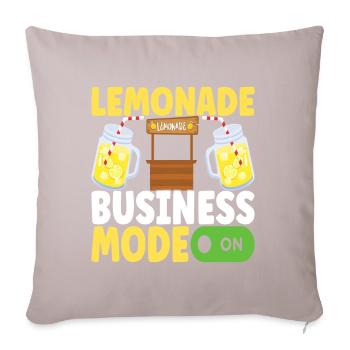 Stand de limonade Lemonade - Housse de coussin décorative 45 x 45 cm - taupe clair - Devant