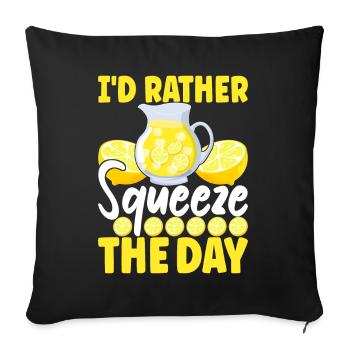 Lemonade Lemonade stand - Sofa pillowcase 17,3'' x 17,3'' (45 x 45 cm) - black - Front