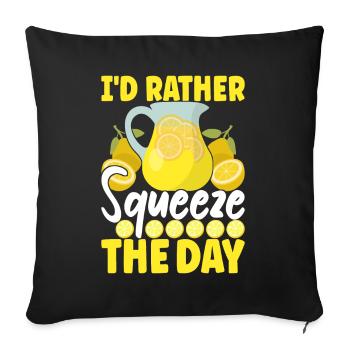 Stand de limonade Lemonade - Housse de coussin décorative 45 x 45 cm - noir - Devant