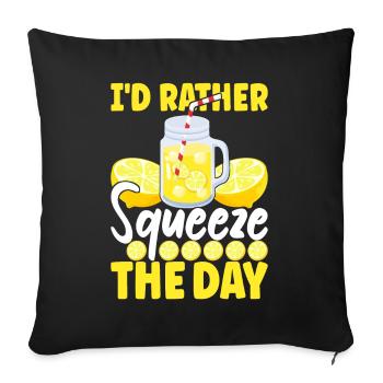 Lemonade Lemonade stand - Sofa pillowcase 17,3'' x 17,3'' (45 x 45 cm) - black - Front