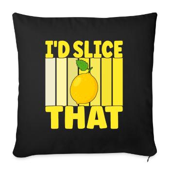 Stand de limonade Lemonade - Housse de coussin décorative 45 x 45 cm - noir - Devant