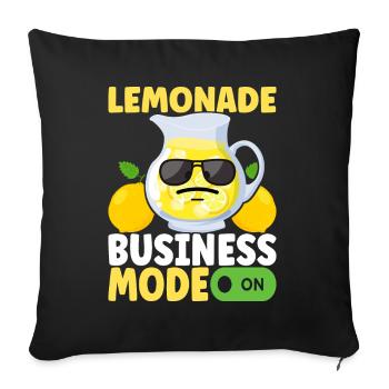 Lemonade Lemonade stand - Sofa pillowcase 17,3'' x 17,3'' (45 x 45 cm) - black - Front
