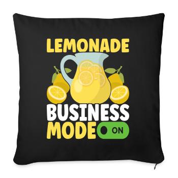 Lemonade Lemonade stand - Sofa pillowcase 17,3'' x 17,3'' (45 x 45 cm) - black - Front