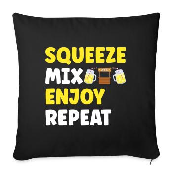 Lemonade Lemonade stand - Sofa pillowcase 17,3'' x 17,3'' (45 x 45 cm) - black - Front