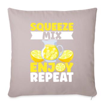 Stand de limonade Lemonade - Housse de coussin décorative 45 x 45 cm - taupe clair - Devant