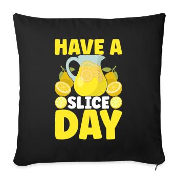 Lemonade Lemonade stand - Sofa pillowcase 17,3'' x 17,3'' (45 x 45 cm) - black - Front